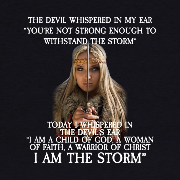 The Devil Whispered in My Ear Bible Verse by I AM THE STORM